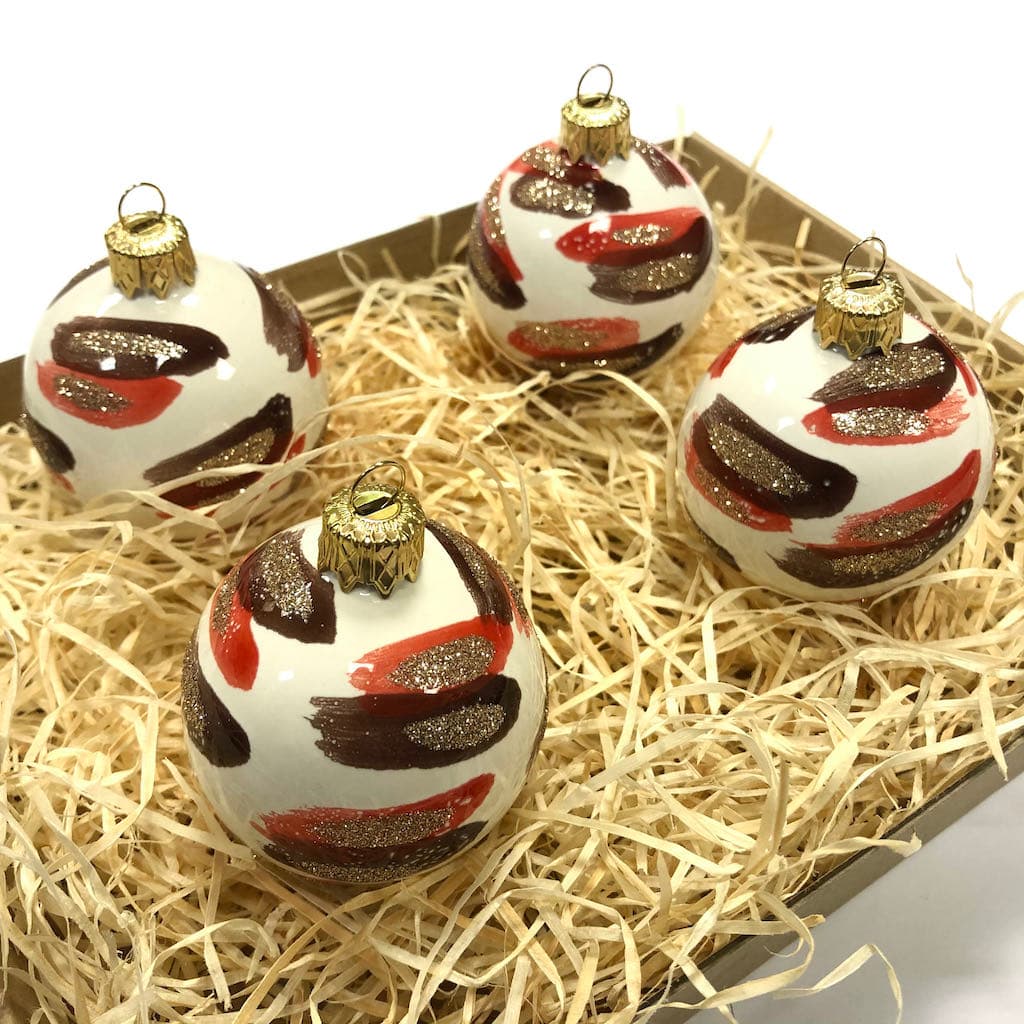 Vianočné keramické gule