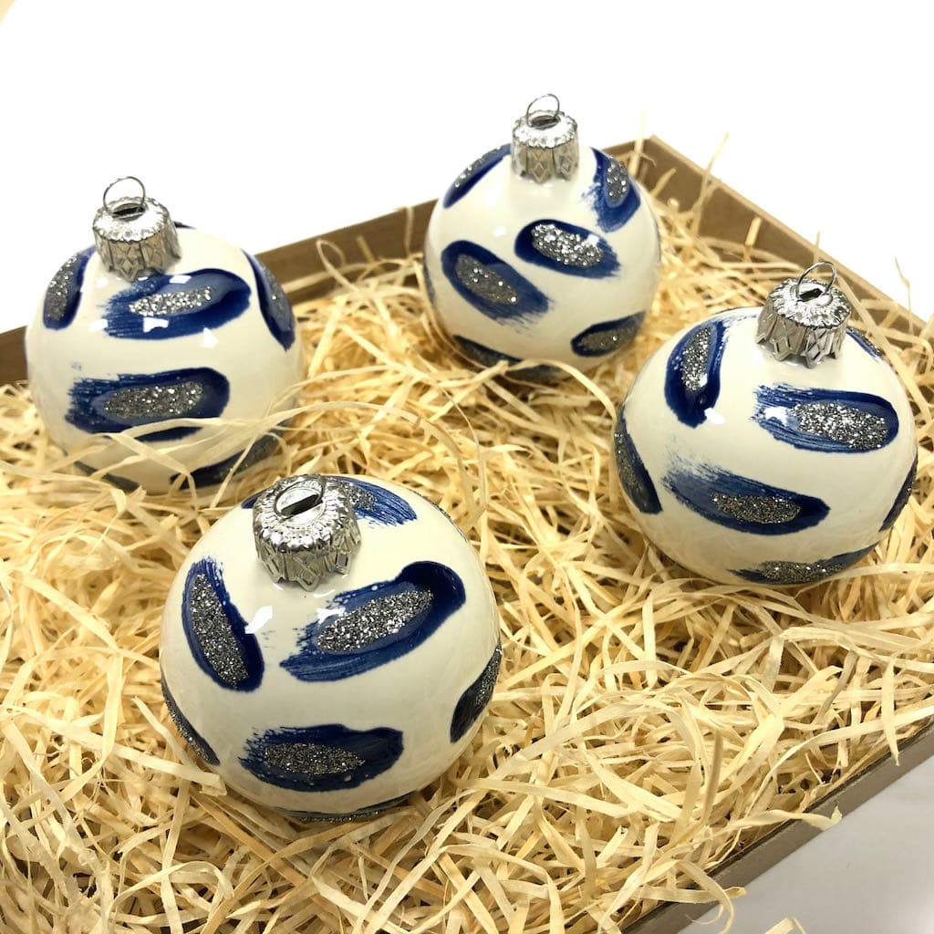 Vianočné keramické gule